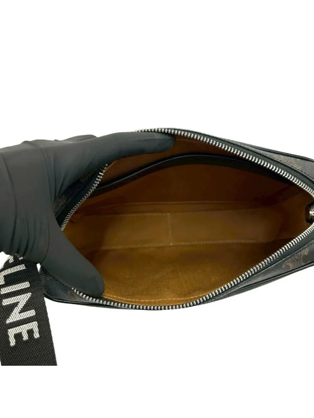 Celine Triomphe Messenger with Leather Mini Shoulder Bag Black